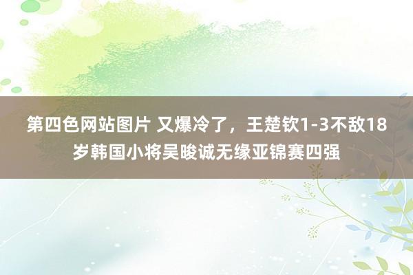 第四色网站图片 又爆冷了，王楚钦1-3不敌18岁韩国小将吴晙诚无缘亚锦赛四强